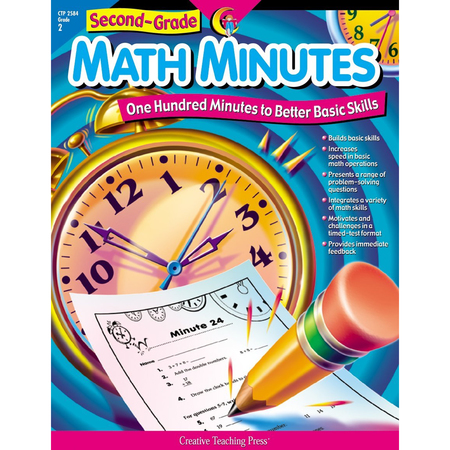 CREATIVE TEACHING PRESS Second-Grade Math Minutes Book 2584
